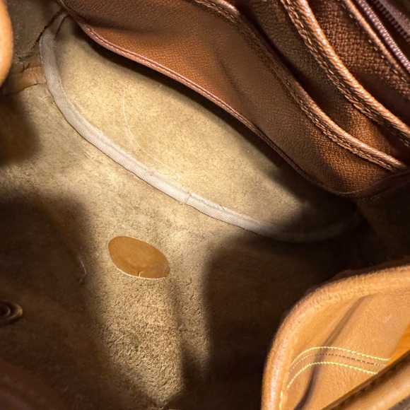 Dooney & Bourke tan pebbled leather drawstring backpack - Picture 11 of 11